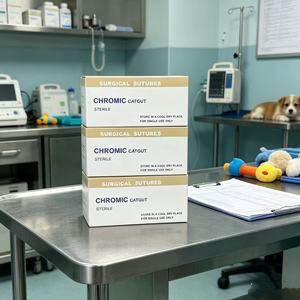 Suturas veterinarias con aguja PDO <span class=keywords><strong>PDS</strong></span> 910, hilo quirúrgico absorbible de poliglactina PGA, desechable y de uso médico. - Product Image 6