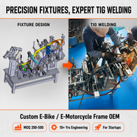 Service de fabrication de cadres de vélos électriques, motos électriques et tricycles électriques sur mesure, fabrication OEM en petites séries, usine de cadres en aluminium et en acier