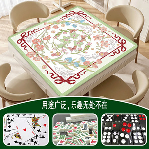 Tapete <span class=keywords><strong>de</strong></span> Mahjong <span class=keywords><strong>de</strong></span> Caucho Natural Transfronterizo, Resistente a la Suciedad, Silencioso, Antideslizante, <span class=keywords><strong>de</strong></span> Superficie Fina y Lisa, Tapete y <span class=keywords><strong>Mantel</strong></span> para Mesa - Product Image 1