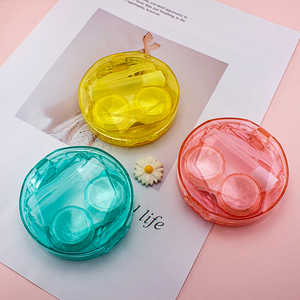 Étui rond pas cher pour <span class=keywords><strong>lentilles</strong></span> <span class=keywords><strong>de</strong></span> <span class=keywords><strong>contact</strong></span> couleur bonbon avec outils <span class=keywords><strong>de</strong></span> pose, boîte couple, étui à <span class=keywords><strong>lentilles</strong></span> <span class=keywords><strong>de</strong></span> <span class=keywords><strong>contact</strong></span> avec pince et ventouse - Product Image 2