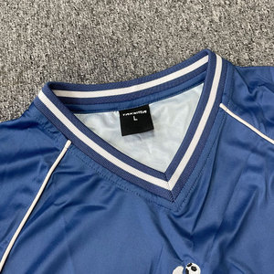 Men's Vintage <b>Soccer</b> Jersey Custom Print Logo V-Neck Breathable Quick Dry Casual Sports Football Shirts - Product Image 4