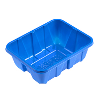 Barquette jetable en plastique PET à charnière pour champignons, laitue, fruits et légumes, avec trous