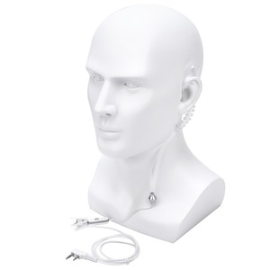 Auriculares Blancos de 2 Pines con Micrófono PTT y Cable de 1.2m para Walkie Talkie <span class=keywords><strong>Baofeng</strong></span> UV5R UV82 Kenwood TK TH Series, Audio Nítido de 36dB - Product Image 6