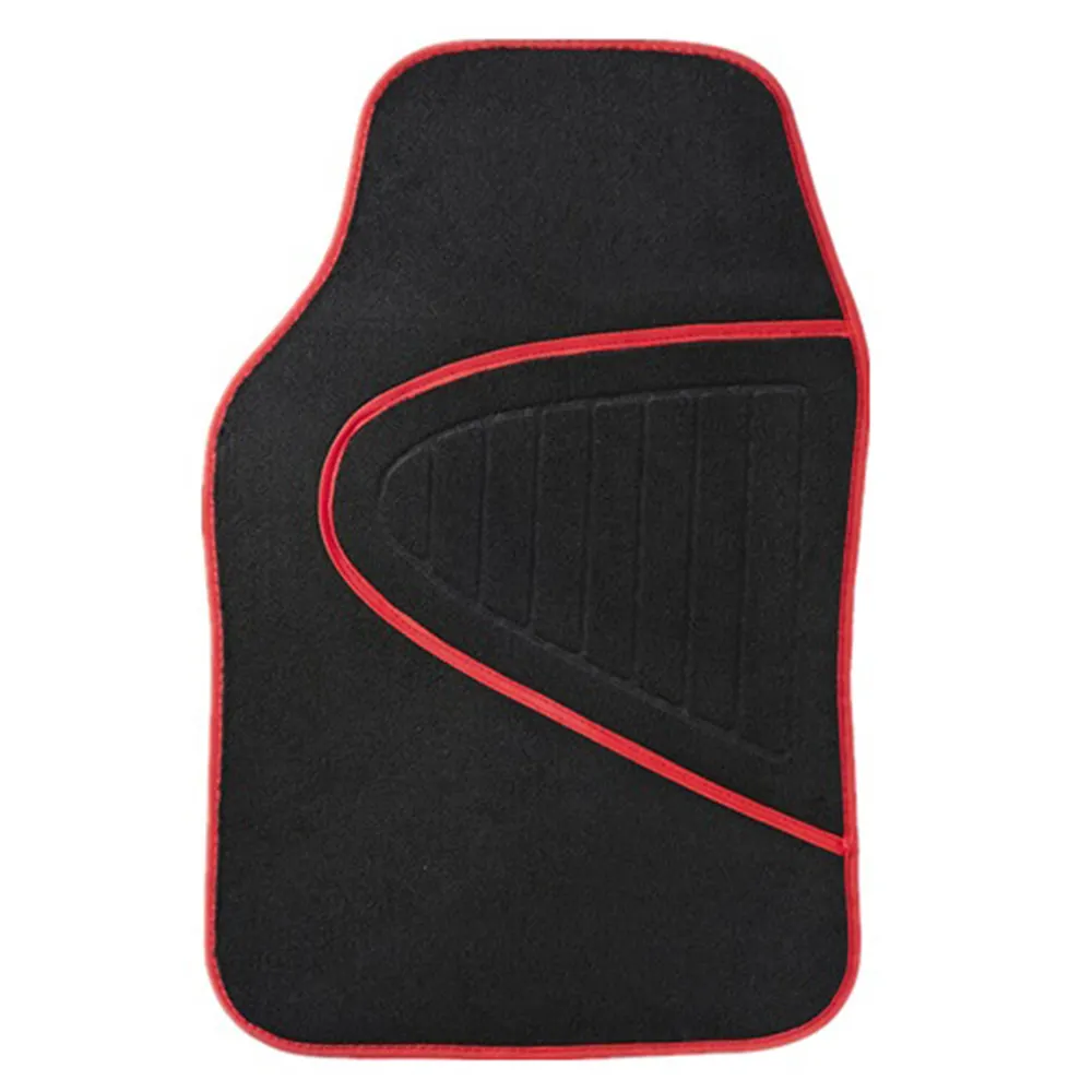 En gros personnalisé universel 4 pièces universel en daim tapis de voiture PVC antidérapant clou bas relief général tapis de voiture