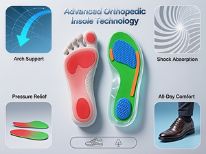 Hai Lớp PU Hạt Lót Tăng Cường Hỗ Trợ Đệm Giày Thể Thao Miếng Đệm Thể Thao Thoáng Khí Thể Thao Chạy Đi Bộ Hiệu Suất - Product Image 3