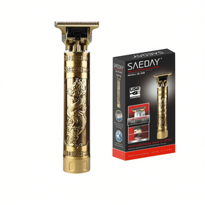 Cortadora de Pelo Profesional Saeday Modelo Sd 006 Recargable con Carga USB Diseño Dragón Dorado - Product Image 1