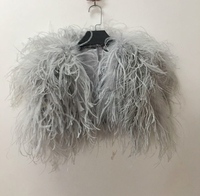 Écharpe en plumes d'autruche YR477, prix d'usine, pour femmes, veste de luxe pour mariage