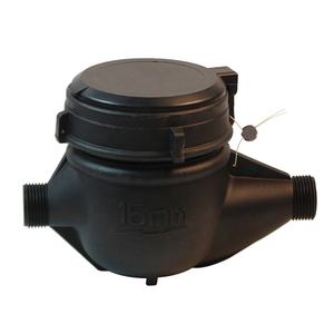 Mehrdüsen-Wasserzähler DN 15 Kunststoff-Nylon-Wasserzähler Mechanisch ISO 4064 - Product Image 1
