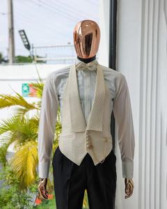 Sur mesure marié robe de mariée cérémonie de bal pur Tuxedos affaires bal Slim Fit costumes - Product Image 5