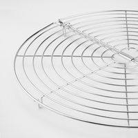 Grille de cuisson ronde pliable en acier au carbone, support de cuisson vapeur, rôtissage, grillade, gadget de cuisine polyvalent