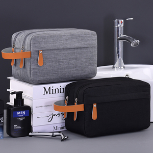 Kation Double Compartiments Spacieux Trousse à Cosmétiques Trousse de Toilettage Essentielle pour Voyage d'Affaires Trousse de Toilette de Voyage pour Hommes - Product Image 4