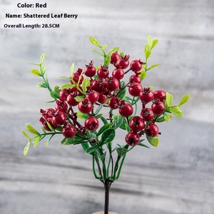 Giáng sinh Berry và đậu chi nhánh hoa nhân tạo nhà sản xuất, trang trí nội thất, đám cưới cầm tay hướng dẫn bó hoa - Product Image 4