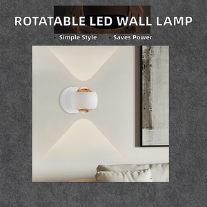 Lámpara de <span class=keywords><strong>Pared</strong></span> LED de Aluminio Moderna y Giratoria de 10 W para Oficina en Casa, Ahorro de Energía, Diseño Minimalista y Elegante - Product Image 3