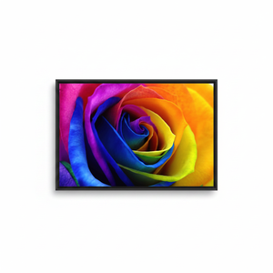 Printed Canvas: Radiant Floral Design, Modern Art Decor,<b>BLACK</b> <b>FRAMED</b> CANVAS - Product Image 2