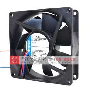 Ventilateur axial original 8025, 8 cm, 24 V, 2,8 W, 2800 tr/min, lame en plastique noir, montage mural - Product Image 4