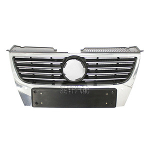 Rejilla Delantera Volkswagen 3CD853651B, Cubierta Superior de Parachoques de Plástico ABS Cromado para Passat B6 - Product Image 1