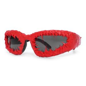 Эпоксидный клей ручной работы в стиле хип-хоп панк красочное покрытие Y2K праздничные солнцезащитные очки Uv400 Модные индивидуальные солнцезащитные очки кошачий глаз - Product Image 2