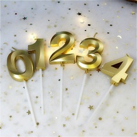 Fabrik Großhandel Hochzeit Geburtstags torte Kerzen Umwelt freundliche Gold Neuheit Geburtstag Happy Candle Set