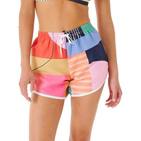 Vente en gros de shorts de bain vierges pour femmes avec logo en caoutchouc personnalisé shorts de bain longs de grande taille