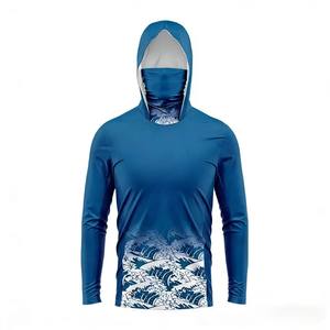 Premium Masked Hooded Sun Protective Unisex Customizable <b>Fishing</b> Hoodie Beach Wear Activewear Apparel <b>Fishing</b> Beach Custom Logo - Product Image 2