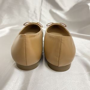 Ballerines formelles en cuir d'agneau pour femmes, grandes tailles, légères, respirantes, antidérapantes, motif géométrique, logo personnalisé, chaussures de soirée - Product Image 5