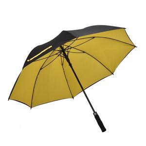 <span class=keywords><strong>Parapluie</strong></span> de golf automatique pongé 190T de haute qualité résistant aux UV revêtement noir en fibre de verre motif droit-Sun City - Product Image 4