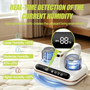 White HEPA Handheld <b>Vacuum</b> Cleaner <b>Portable</b> Cordless Dust Collector with UV Light for Home Hotel Use - Product Image 4
