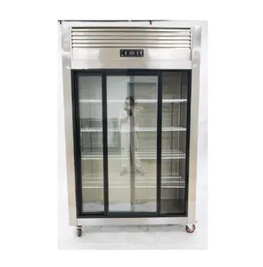 Sicoctna-equipo de refrigeración, 2 puertas o 3 puertas, refrigerado por aire, puerta de vidrio deslizante, congelador
