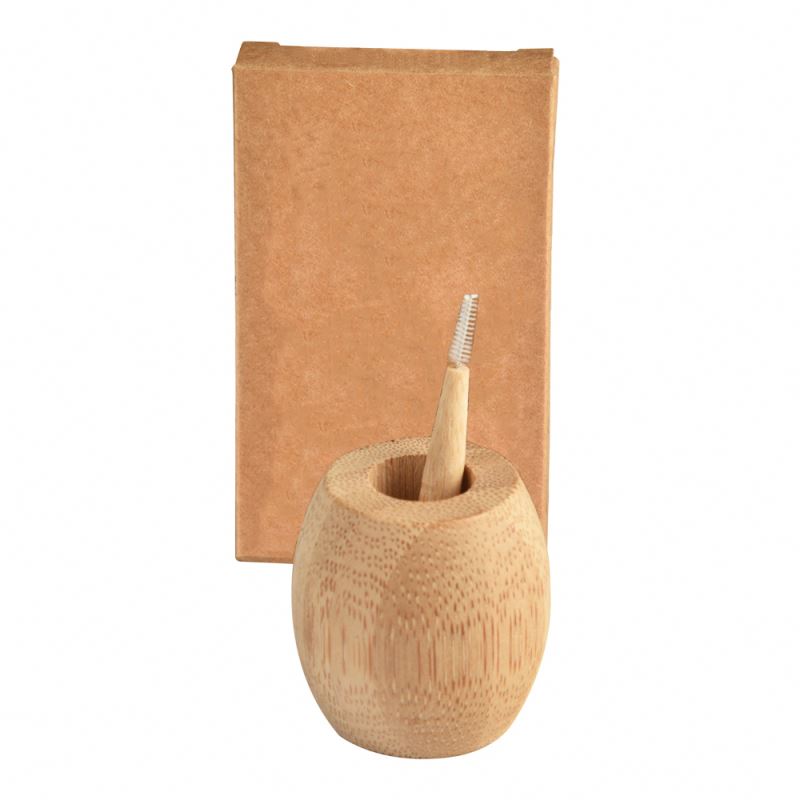 Eco-friendly organic bamboo interdental brush between teeth cleaner bamboo interdental brush