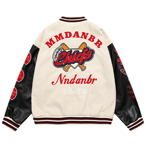 <span class=keywords><strong>Giacca</strong></span> Varsity LAYENNE di Alta Qualità per Uomo, con Ricami e Maniche in <span class=keywords><strong>Pelle</strong></span> PU, <span class=keywords><strong>Giacca</strong></span> Baseball Personalizzata con Lettere in Floccato - Product Image 4