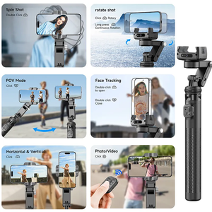 Multifunction AI Face <strong>Gimbal</strong> 360 Rotation 1.57m Quadrupod Single Stabilizer Light Smartphone Stand Mobile Phone Holder - Product Image 3