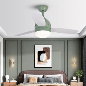 Breezelux, ventilador de techo con luz LED para oficina en casa de 42 pulgadas, 3 MDF Natural, 70W, Motor de CA, Control remoto, 220V para decoración de baño - Product Image 1