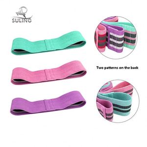 Custom Logo Set von <span class=keywords><strong>3</strong></span> Exercise Stretch Hip Circle,Printed Fabric Booty Gym Fitness Glute Resistance Band - Product Image 2