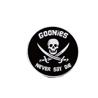 Épinglette émaillée en zinc « Les Goonies ne se font jamais dire de noms en peinture », créative, pour chapeau, col, cadeau pour femme, badge de mode pour amoureux, style antique et moderne