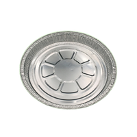 Conteneur rond en aluminium recyclable, bol alimentaire jetable circulaire pour la restauration et les services de livraison écologiques