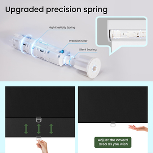 Rèm cửa sổ cách nhiệt phong cách đơn giản miễn phí dừng rèm cửa sổ không dây màu lăn phù hợp với màu sắc để sử dụng tại nhà tích hợp - Product Image 6