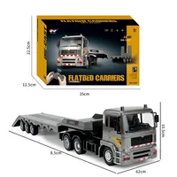 Nouveau camion plateau en métal télécommandé AOHAI 1:18, prêt à l'emploi, électrique
