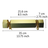 Crème pour les mains et le visage de Noël en forme de bonbon, design de luxe, biodégradable, avec emballage en carton doré/argenté