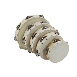 Großhandel Custom 4 bis 12 Zoll Leder Tamburin Handtrommel Kinder Holz Tamburin Hand klopfen Spielzeug Hochzeit Trommel Musik instrument - Product Image 1