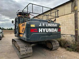 Excavatrice sur chenilles multifonctionnelle d'origine coréenne d'occasion Hyundai HX220HD Moteur Yanmar Haute efficacité Bon roulement de pompe - Product Image 4