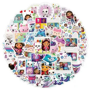 Nice Wholesale 50 Pieces of Gabby's Dollhouse Graffiti Stickers Waterproof Luggage Laptop Scooter Water Cup Stickers