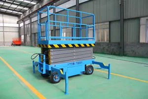 Lifting Platform Moving Shear Fork Lift Aerial Work Car Cargo Ladder Elevating Electric Hydraulic Climbing Car