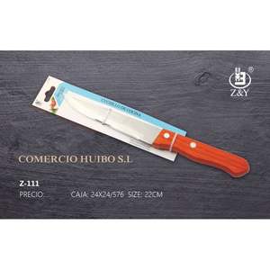 Cuchillo de Cocina de 22 cm con Mango de Madera y Material Metálico - Product Image 1