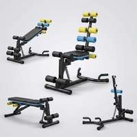 Rack de Squat Pliable en Alliage d'Aluminium Multifonctionnel avec Fonction d'Exercice Abdominal pour la Musculation à Domicile