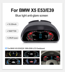 Velocímetro Navihua Auto Meter Carplay con Pantalla LCD, Panel de Instrumentos Virtual, Velocímetro para BMW X5 E53 E39 1999-2006 - Product Image 2