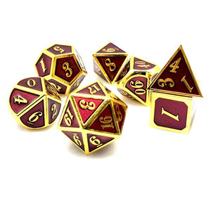 Jeu de dés de donjons et de <span class=keywords><strong>dragons</strong></span> en métal polyédrique personnalisable pour les jeux de rôle de l'usine de jeux du MDN-bas prix - Product Image 5