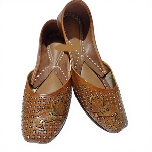 BS INTERNATIONAL NALD65 Traditional Competitive Price Handcrafts Genuine Leather Ladies Embroidery Custom Logo Fancy Shoes - Product Image 3