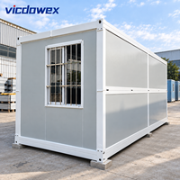Bâtiment Modulaire Préfabriqué Contemporain Portable de 20 pieds, Assemblage Rapide, Bureau Conteneurisé, Modèle Vicdowex en Acier, Supermarché