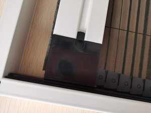 Struttura in alluminio Fly schermo pieghevole in lega di alluminio in lega di alluminio plissettato <span class=keywords><strong>porta</strong></span> insetto di protezione rete retrattile per finestra - Product Image 5