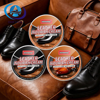 Pâte d'entretien pour cuir Daan en stock, qualité supérieure, 100g, en boîte ronde, avec effet nettoyant et brillant pour canapés
